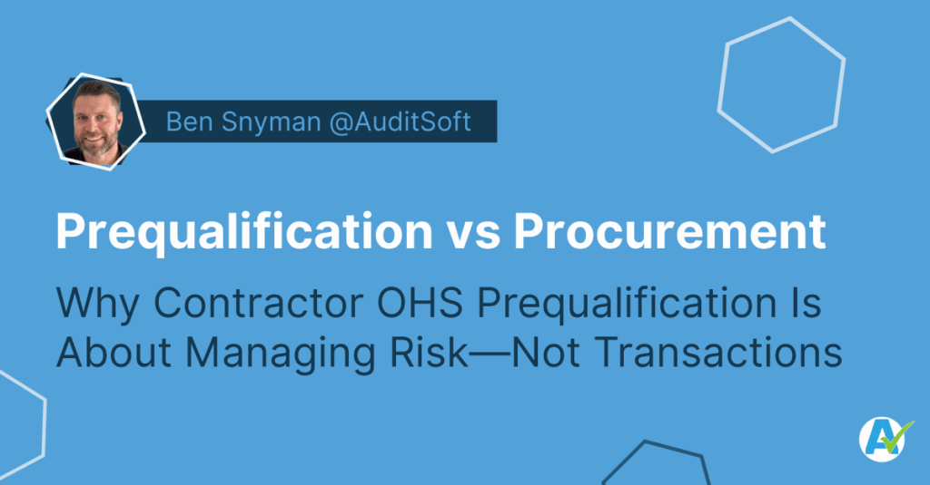 Prequalification vs Procurement