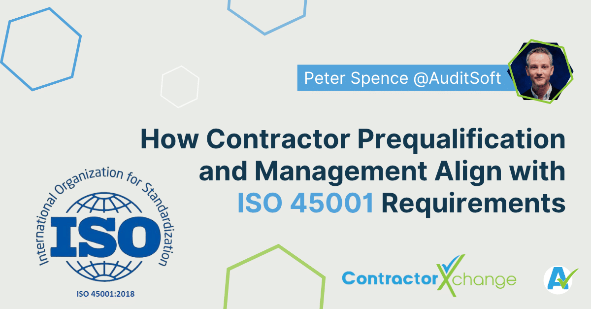 ISO 45001 contractor management software